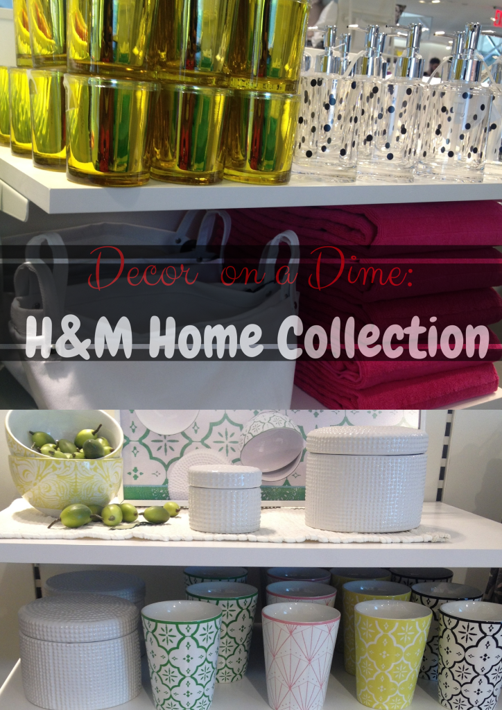 Decor  on a Dime- H&M Home Collection